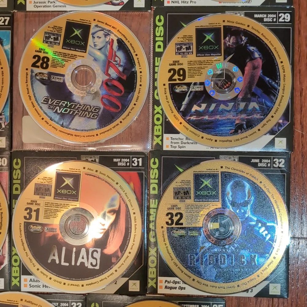 Xbox Demo Discs Offical Xbox Magazine Issues 19 20 26 27 28 29 30 31 32 33 35